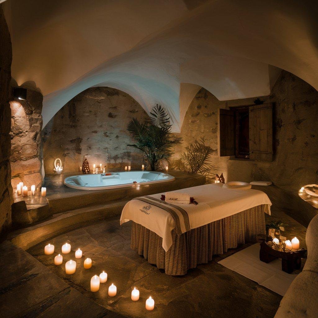 Therapist providing a relaxing spa treatment with essential oils at Detox Body Spa